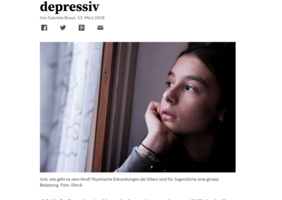Hilfe, meine Mutter ist depressiv (Artikel Tagesanzeiger)